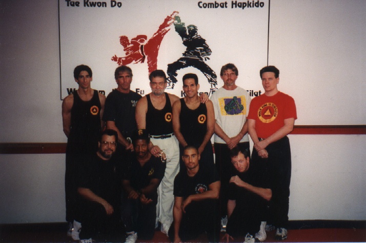 Master Guy Savelli and Senior Black Belt Eric Salwan shown recently at the Savelli Huc Chung 
Kun Tao Seminar in Clearwater, Florida.